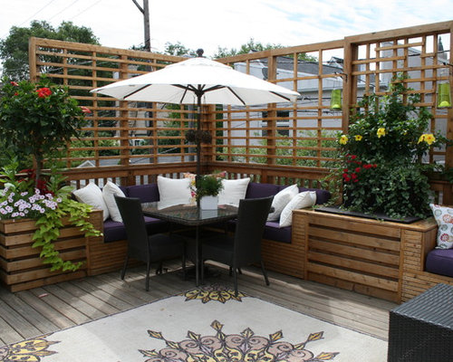 Best Built In Deck Seating Design Ideas & Remodel Pictures | Houzz - Built In Deck Seating Photos