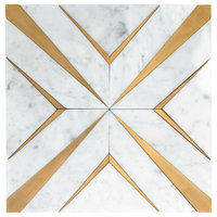 12x12 Brass Diamond Tile