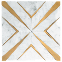 12x12 Brass Diamond Tile