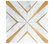 12x12 Brass Diamond Tile
