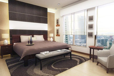 Example of a bedroom design in Other
