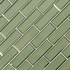Evergreen 2X6 Beveled Subway Tile, 10 Sheets
