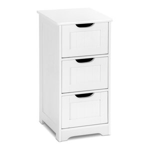 Ronbow Sliding Door Bathroom Wall Cabinet Glossy White 12 X32