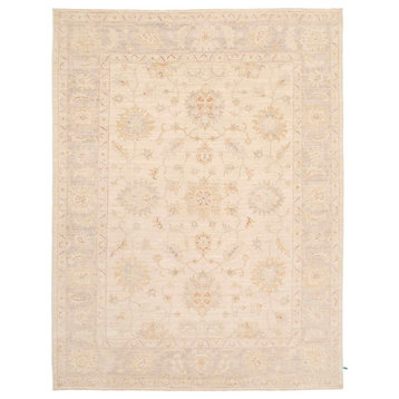 Pasargad Oushak Collection Hand-Knotted Wool Area Rug, 9'4"x12'3"