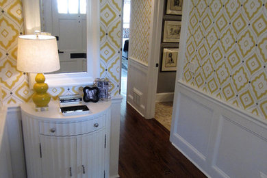Example of a transitional home design design in New York