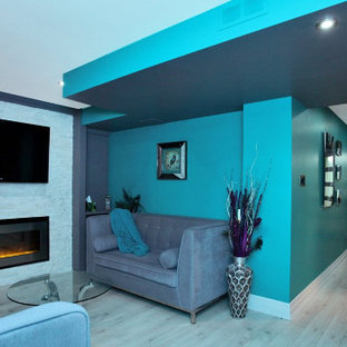 Modelo de sótano minimalista grande