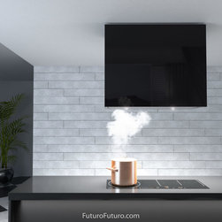 36&Prime; Lombardy Black Island Range Hood - Range Hoods And Vents