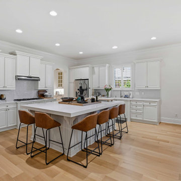 7-Inch Rift and Quartered White Oak Engineered Installation, Site-Finished in Ch