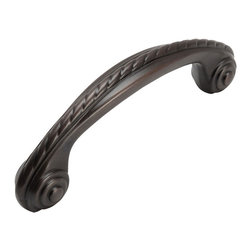 Cosmas - Cosmas 4114ORB Oil Rubbed Bronze Cabinet Pull, 3" Hole Centers, Set of 5 - Cabinet And Drawer Handle Pulls