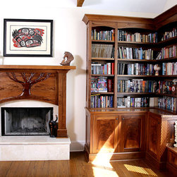 WALNUT FIREPLACE MANTEL - Fireplace Mantels