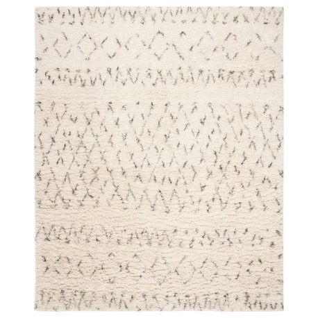 Safavieh Casablanca Collection CSB851 Rug, Ivory/Grey, 9' X 12'