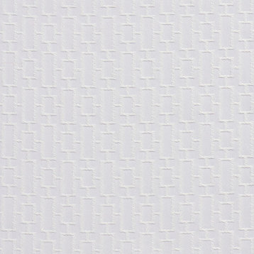 White Small Rectangles Luxurious Faux Silk Upholstery Fabric By The Yard