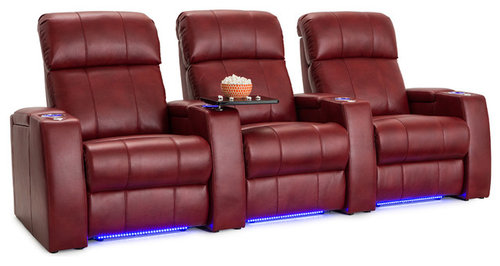 What Is Gel Leather Where Seating Made Seatcraft Sonoma Leather Gel Home Theater Seating Red Row Of 3 More Info