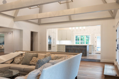 Inspiration for a cottage living room remodel in Houston