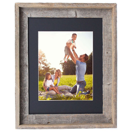 HomeRoots 16x20 Rustic Black Picture Frame With Plexiglass Holder