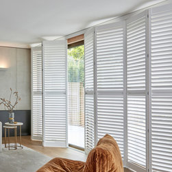 Waterberry Vinyl Tracked Shutter - Cotton - Interior Shutters