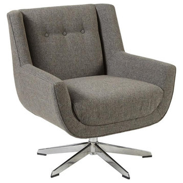 Modern Wing Swivel Lounge Chair, Belen Kox