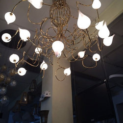 CEILING GLASS CHANDELIER - Products