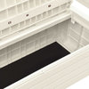 Vidaxl Garden Storage Bench 52.2" Plastic White