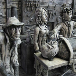 Home Theater 3-Dimensional Clay Movie Poster Sculptres - Artwork