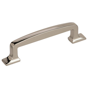 Amerock Westerly Cabinet Pull, Polished Nickel, 3-3/4" Center-to-Center