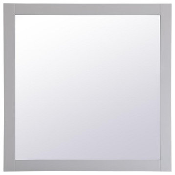 Elegant Aqua Square Vanity VM23636GR Grey