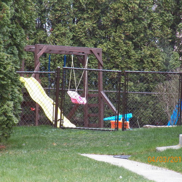 Brown Vinyl Coated Chain Link Fence Chesterfield Michigan 48047