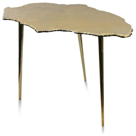 Igneous Table, Gold, Large