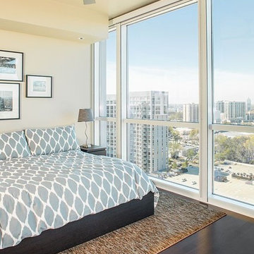 Illusion Red Oak Hardwood Flooring - Bedroom