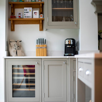 Misson Handmade Inframe Kitchen with Calacatta Gold Worktops