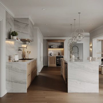 Oak & Stone Light-Filled Kitchen & Lounge