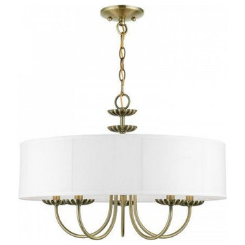 5 Light Pendant In Transitional Style-16.5 Inches Tall and 23 Inches