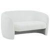 Safavieh Couture Zhao Curved Loveseat, White