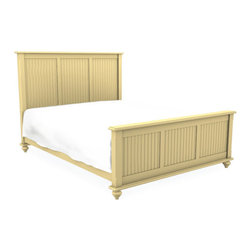 Cottage Turned Bun Foot Panel Bed - Panel Beds