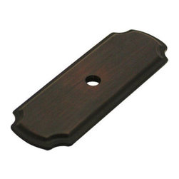 Cosmas - Cabinet Knob Backplate, Oil Rubbed Bronze, Set of 10 - Cabinet And Drawer Hardware