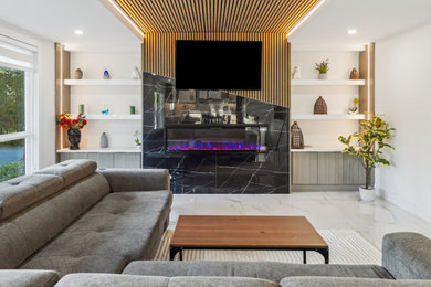 Inspiration for a living room remodel in Vancouver