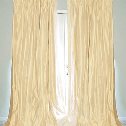 Drea' Custom Designs - Cream silk dupioni drapes curtains - Curtains