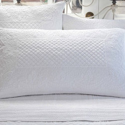 Taylor Linens - Abigail Cream King Sham - Pillowcases And Shams