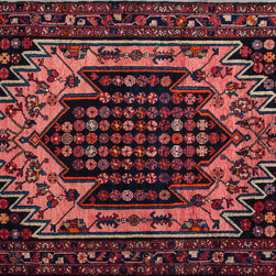 Persian Hamadan rug 4'2 X 6'5 - Area Rugs