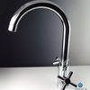 Fresca FFT1078CH Gattola Single Hole Vessel Mount Bathroom Faucet, Chrome