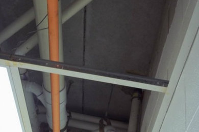 Pipework Installed in Ceiling