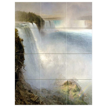 Tile Mural Niagara Falls from the American Backsplash 8" Ceramic Glossy