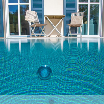 NIVEKO Polystone Überlaufbecken Modell Multi 8,63 x 3,00 x 1,50 m in grau