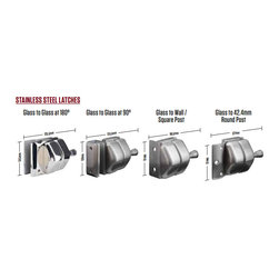 full stainless steel pool fence glass latch locks - Products