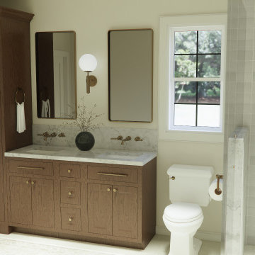 Primary Bathroom Design 2: 3D Rendering