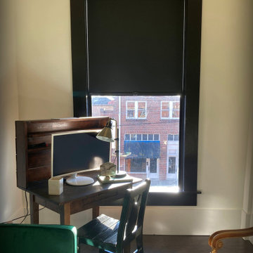 Roller Shades in a Fort Payne Loft