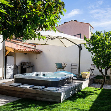 Vue d'ensemble sur le jardin et le Spa