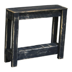Rustic Accent Table, Black
