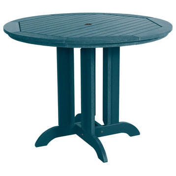 Round Counter-Height Dining Table, 48'', Nantucket Blue