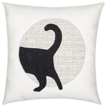 Unconditional Meow, Tail Indoor/Outdoor Performance Pillow, 20" x 20"